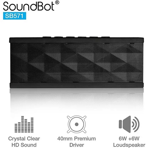 India Desire : Buy SoundBot SB571 Portable Bluetooth Wireless Speaker (Black, 12W) At Rs 1299 From Flipkart [Selling Price Rs 1499]